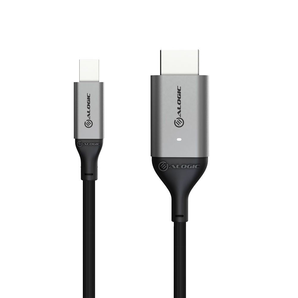 ALOGIC ULMDPHD02-SGR video cable adapter 2 m HDMI Type A (Standard) Mini DisplayPort Black, Silver - eCommerce Business Prime