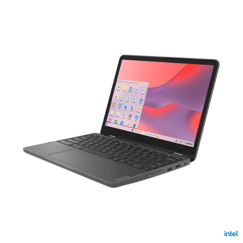 Lenovo 500e Yoga Chromebook 31 cm (12.2") Touchscreen WUXGA Intel® N N100 4 GB LPDDR5-SDRAM 32 GB eMMC Wi-Fi 6E (802.11ax) ChromeOS Grey - 82W4000AUS - eCommerce Business Prime