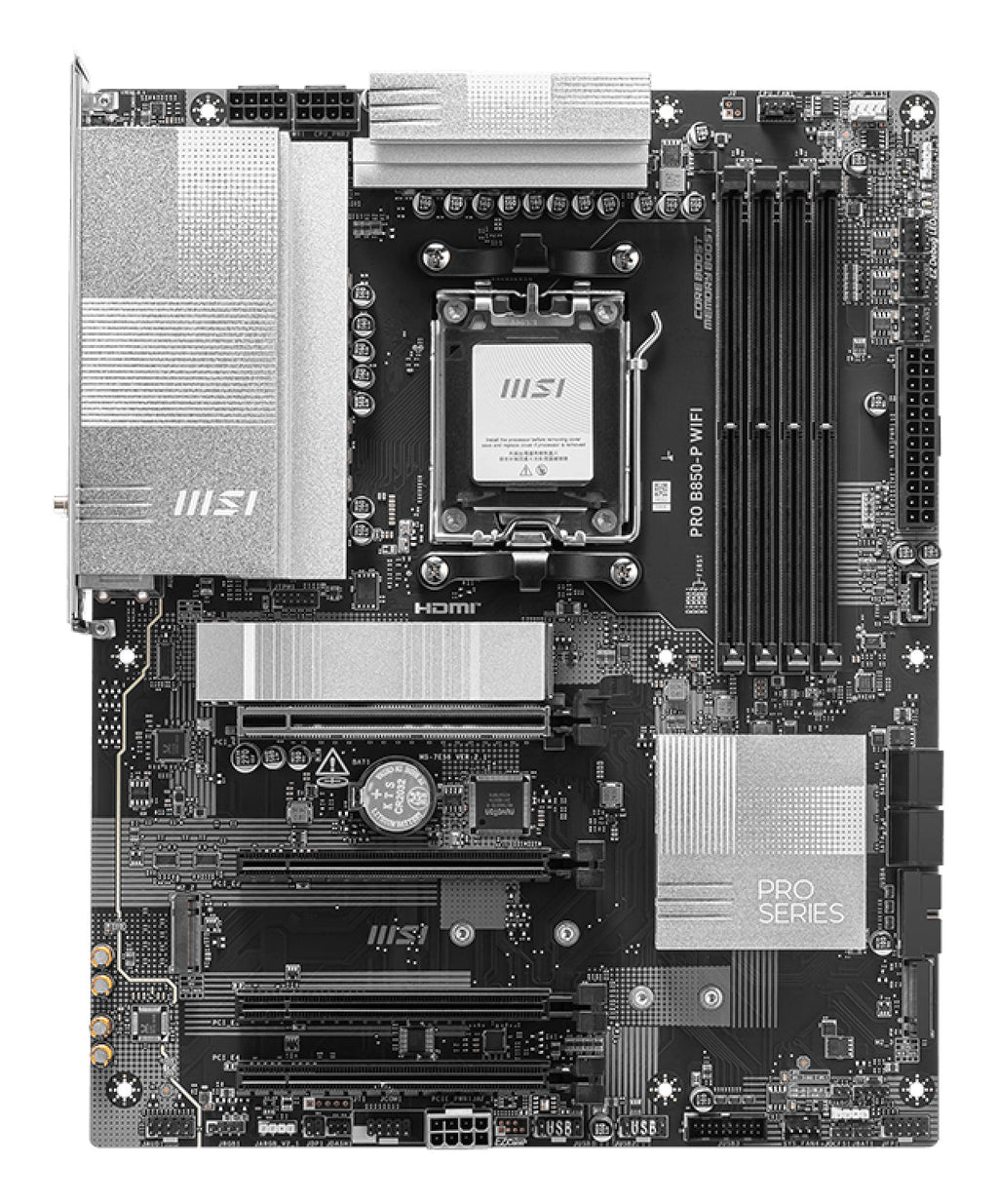 MSI PRO B850-P WIFI motherboard AMD B850 Socket AM5 ATX - PROB850PWIFI - eCommerce Business Prime