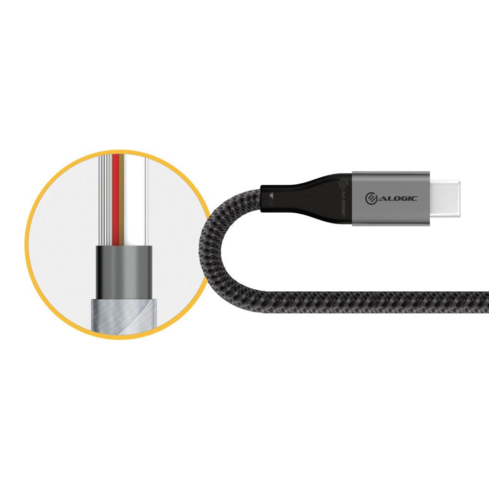 ALOGIC Super Ultra USB 3.1 USB-C to USB-A Adapter - 15cm - Space Grey - eCommerce Business Prime