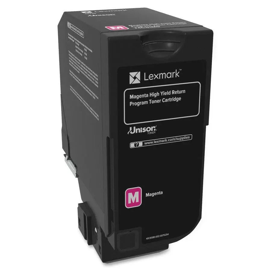 Lexmark CS725 Magenta Toner Cartridge Return Program Yield 12,000 Pages 74C1HM0 Lexmark