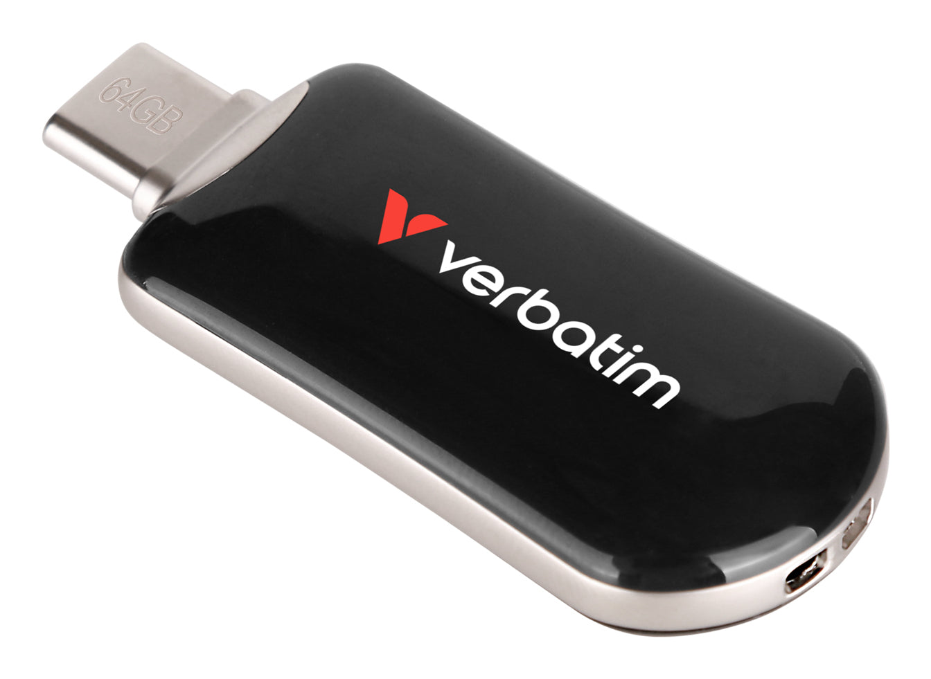 Verbatim Plectra USB-C Flash Drive Black 64GB - 30224 - eCommerce Business Prime