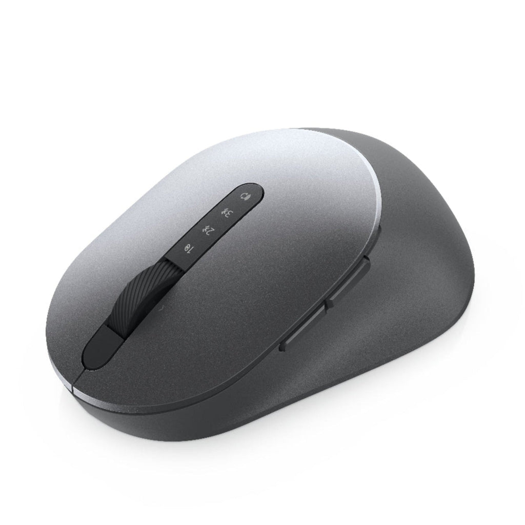 Gray computer mouse on a white background
