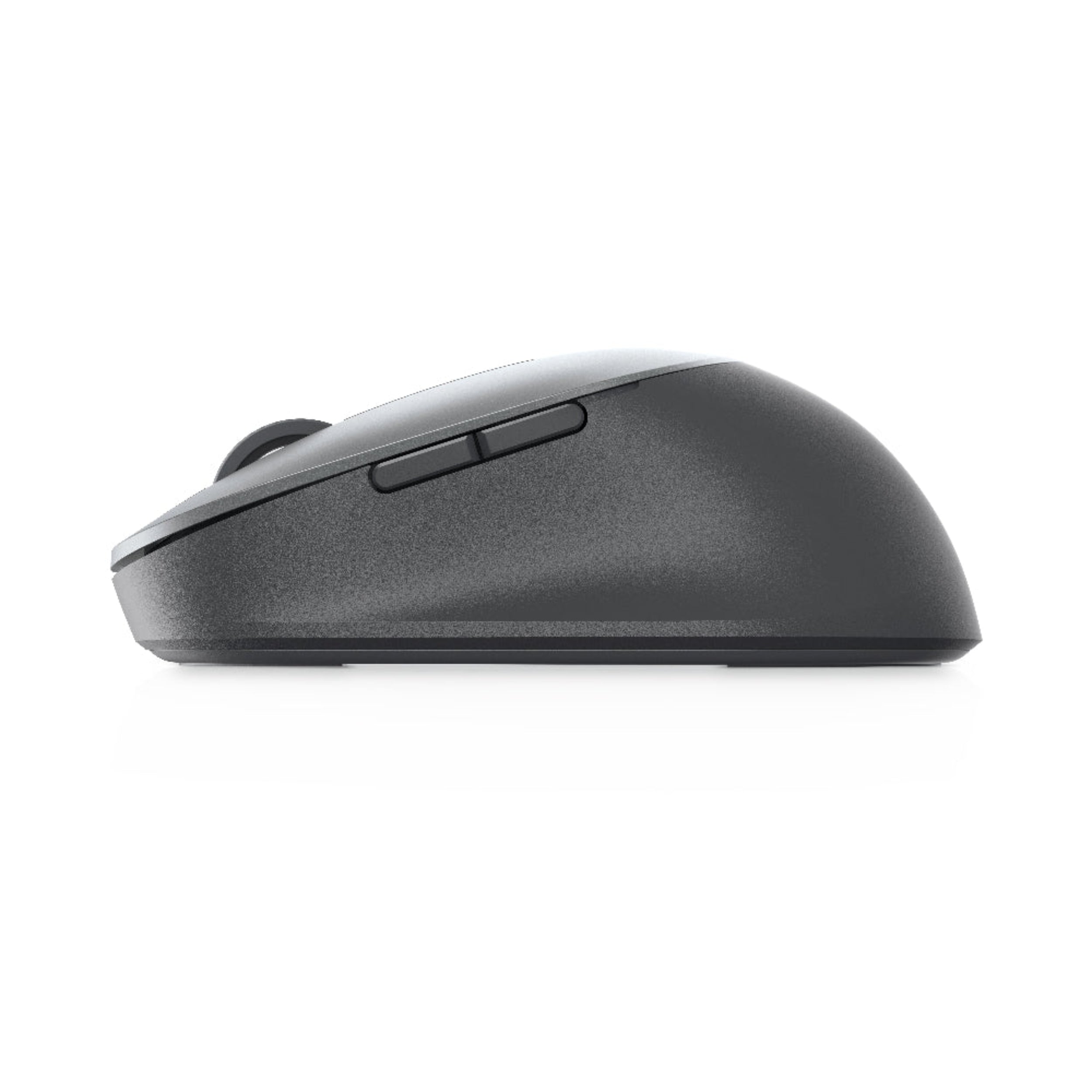 Gray computer mouse on a white background