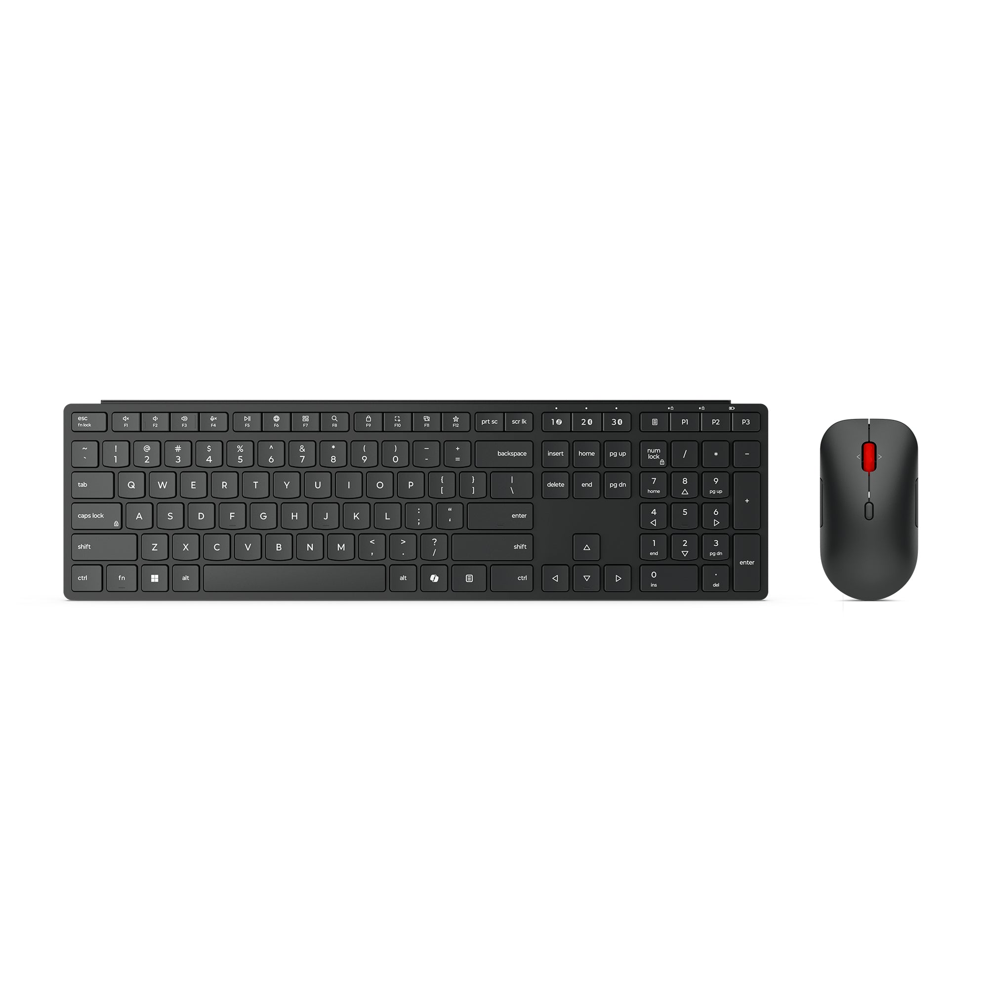 Lenovo 4X31S04810 keyboard Mouse included Office RF Wireless + Bluetooth US English Black - 4X31S04810 - eCommerce Business Prime