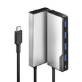 ALOGIC UCFUUA-SGR interface hub USB 3.2 Gen 1 (3.1 Gen 1) Type-C 5000 Mbit/s Black, Silver - eCommerce Business Prime