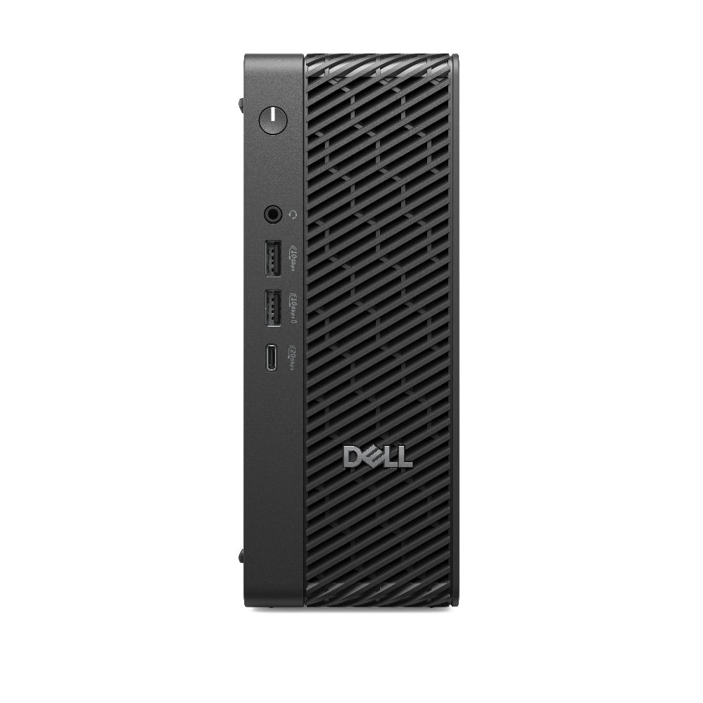 Dell computer tower on a white background