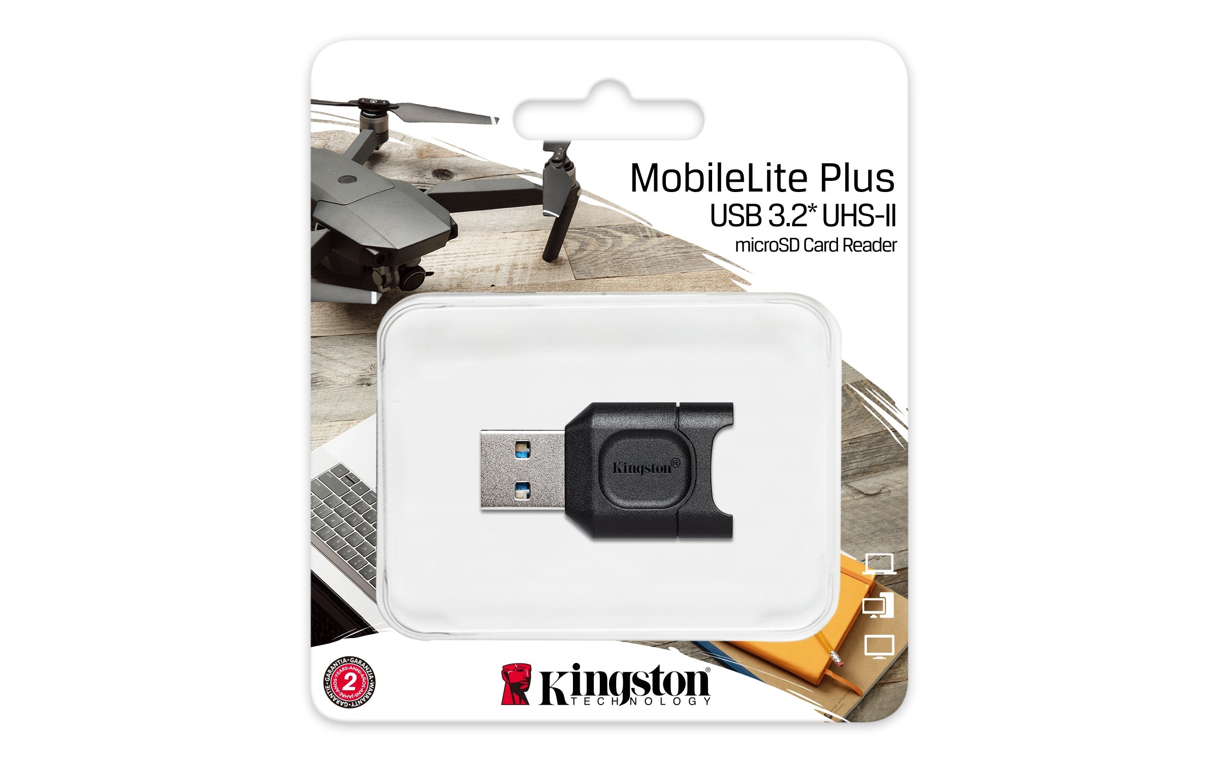 Kingston Technology MobileLite Plus card reader USB 3.2 Gen 1 (3.1 Gen 1) Type-A Black - MLPM - eCommerce Business Prime