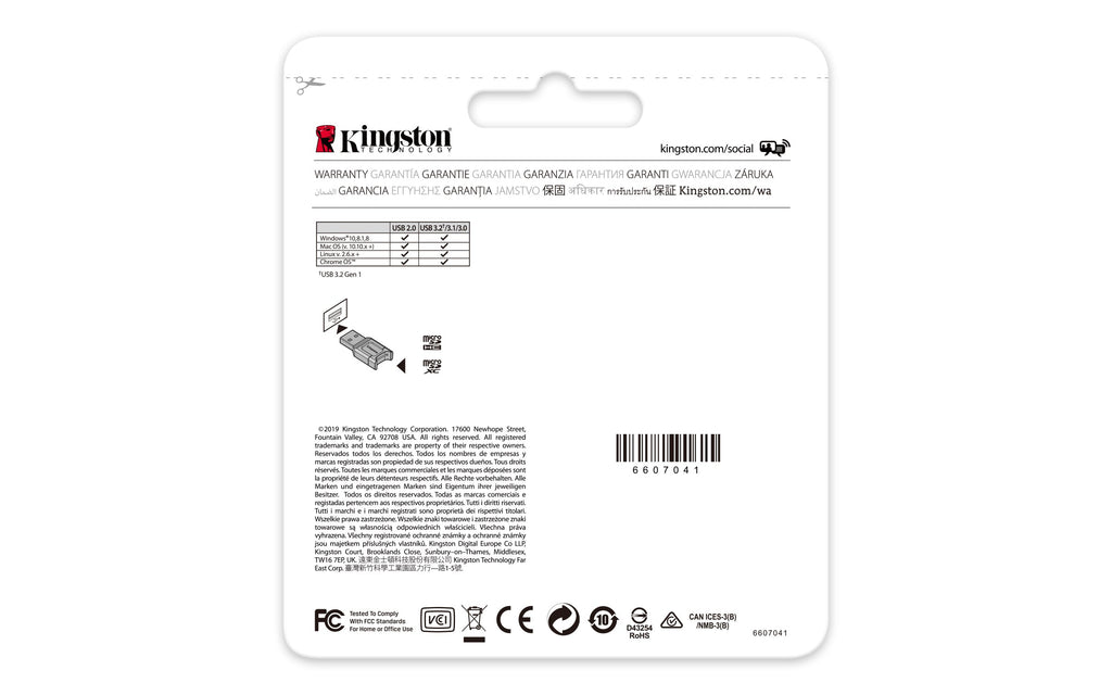 Kingston Technology MobileLite Plus card reader USB 3.2 Gen 1 (3.1 Gen 1) Type-A Black - MLPM - eCommerce Business Prime