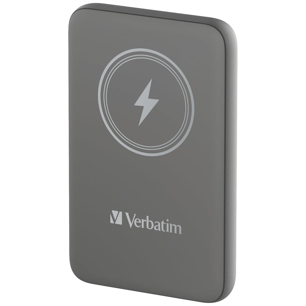 Verbatim Charge 'n' Go Magnetic Wireless Power Bank 10000mAh Grey - 32249 - eCommerce Business Prime