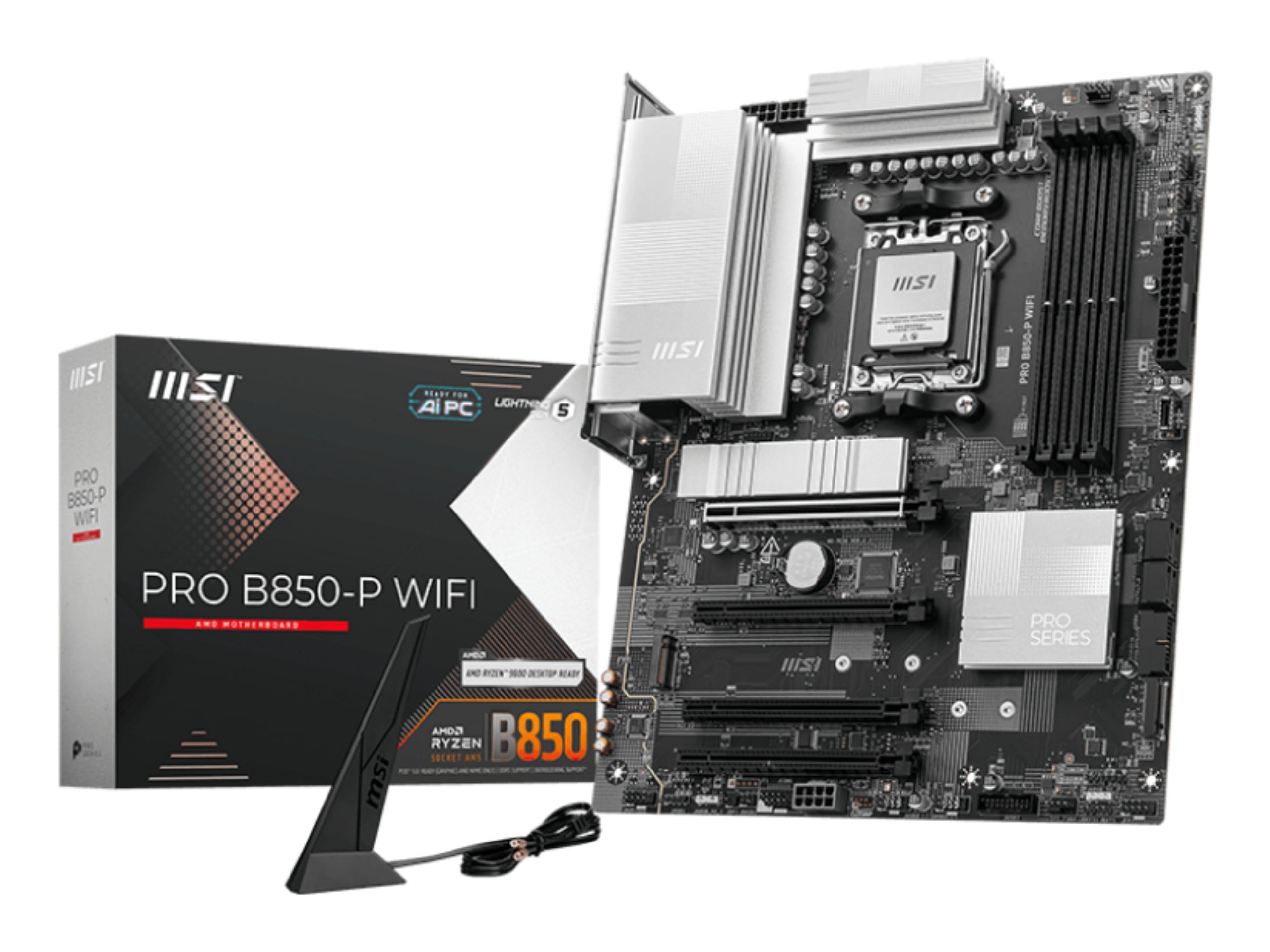 MSI PRO B850-P WIFI motherboard AMD B850 Socket AM5 ATX - PROB850PWIFI - eCommerce Business Prime