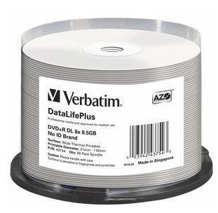 Verbatim DataLifePlus 8.5 GB DVD+R DL 50 pc(s) - 43754 - eCommerce Business Prime