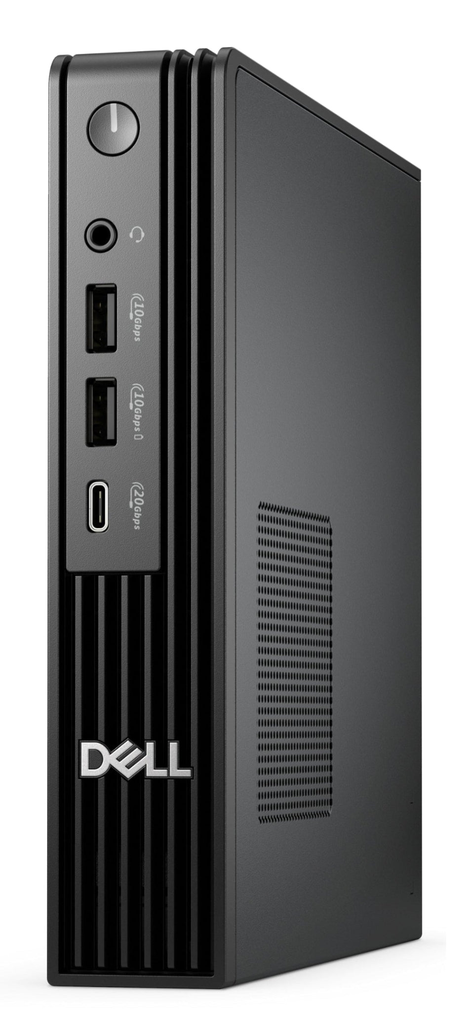 Dell computer tower on a white background