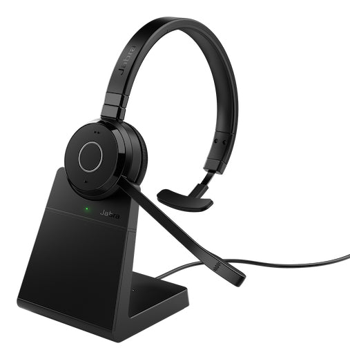 Jabra Evolve 65 TE Headset Wireless Head-band Office/Call center Bluetooth Charging stand Black - 6693-833-399-01 - eCommerce Business Prime