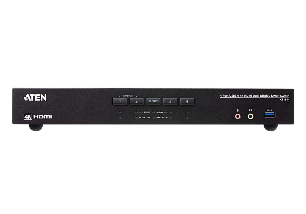 ATEN CS1844 KVM switch Black - CS1844 - eCommerce Business Prime