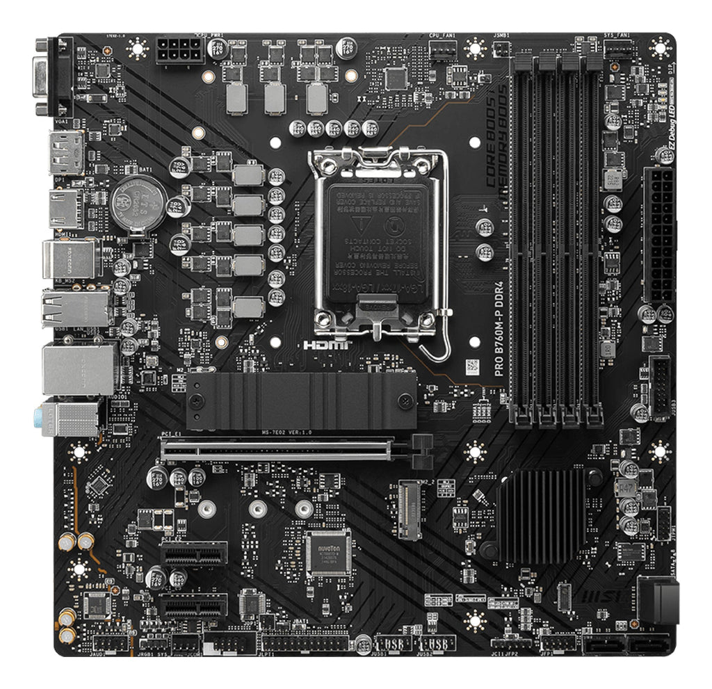 MSI PRO B760M-P DDR4 motherboard Intel B760 LGA 1700 micro ATX - B760MPD4 - eCommerce Business Prime