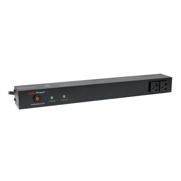 CyberPower RKBS20S2F10R surge protector Black 12 AC outlet(s) 120 V 4.57 m - RKBS20S2F10R - eCommerce Business Prime