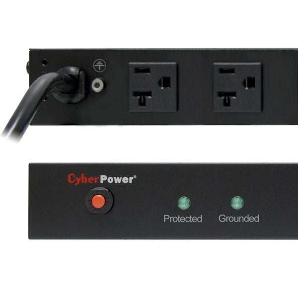 CyberPower RKBS20S2F10R surge protector Black 12 AC outlet(s) 120 V 4.57 m - RKBS20S2F10R - eCommerce Business Prime
