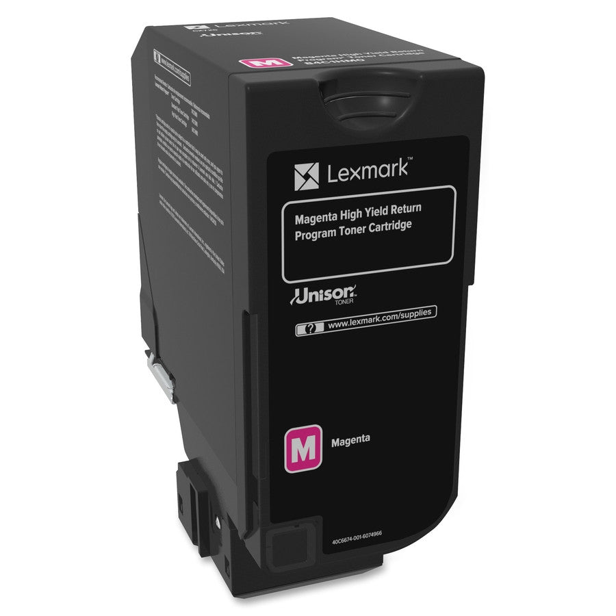 Lexmark CX725 Magenta Toner Cartridge Return Program Yield 16,000 Pages 84C1HM0 Lexmark