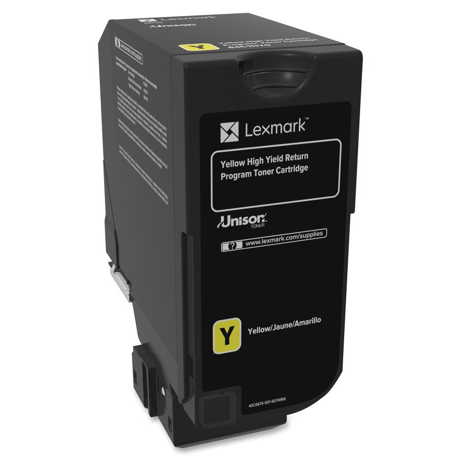 Lexmark CX725 Yellow Toner Cartridge Return Program Yield 16,000 Pages 84C1HY0 Lexmark