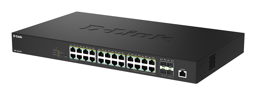 D-Link 28-Port 2.5G Multi-Gigabit PoE++ Smart Managed Switch with 4 x 10G SFP+ Ports - DMS-1250-28P - eCommerce Business Prime