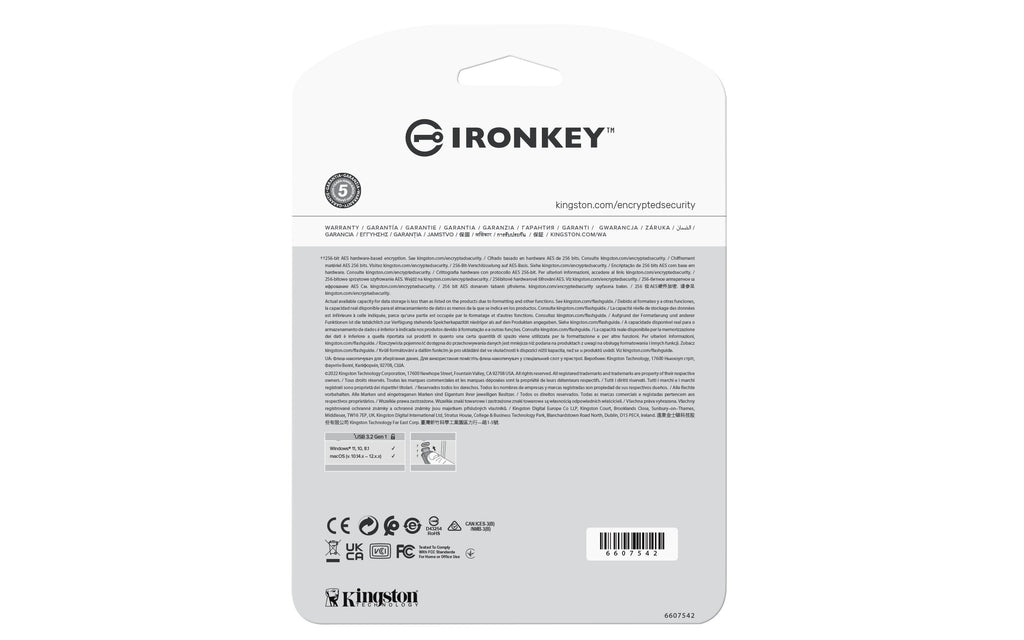 Kingston Technology IronKey 128GB USB-C Vault Privacy 50C AES-256 Encrypted, FIPS 197 - IKVP50C/128GB - eCommerce Business Prime