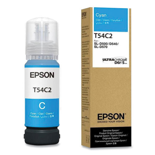 EPSON  (T54C) UltraChrome Ink, 70 mL, Cyan - T54C220 EPSON