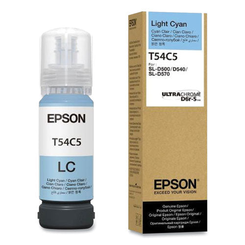 EPSON  (T54C) UltraChrome Ink, 70 mL, Light Cyan - T54C520 EPSON