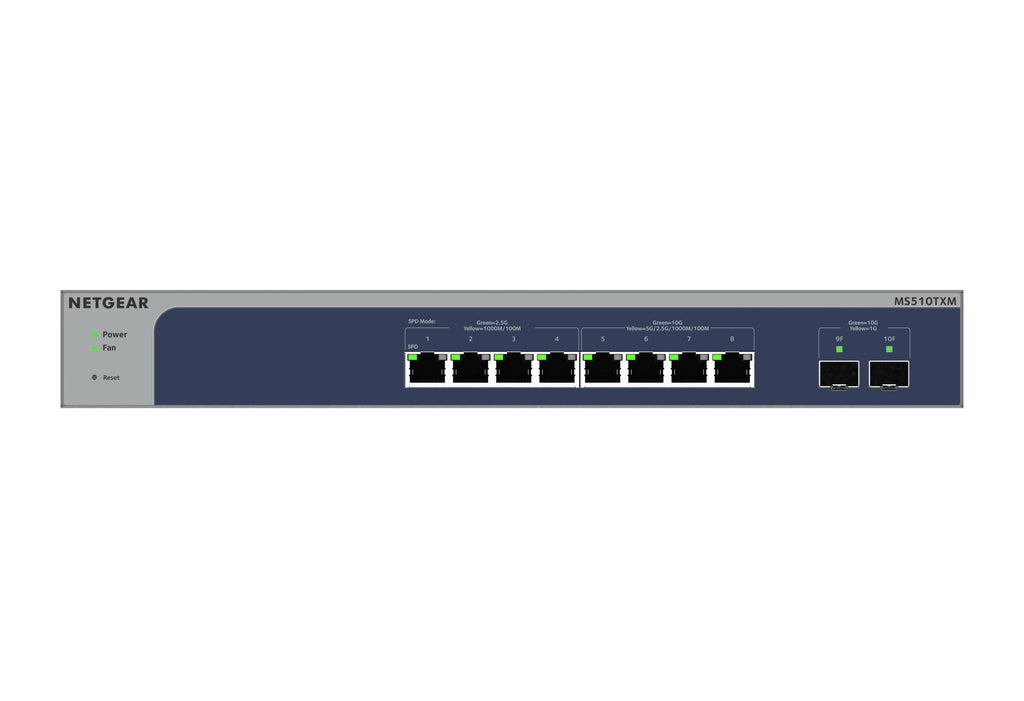 NETGEAR 10-Port Multi-Gigabit/10G Ethernet Smart Switch (MS510TXM) - MS510TXM-100NAS - eCommerce Business Prime