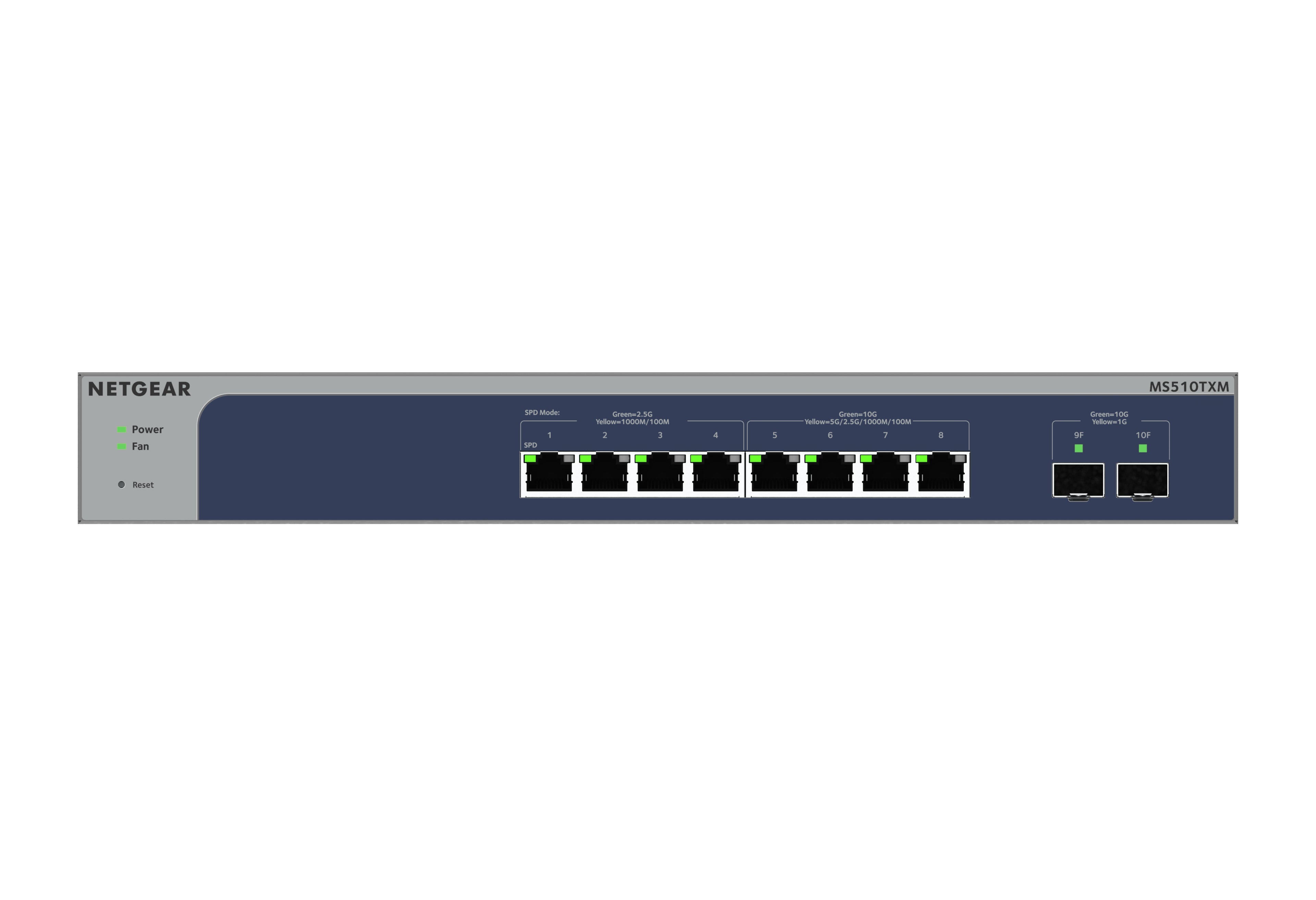 NETGEAR 10-Port Multi-Gigabit/10G Ethernet Smart Switch (MS510TXM) - MS510TXM-100NAS - eCommerce Business Prime