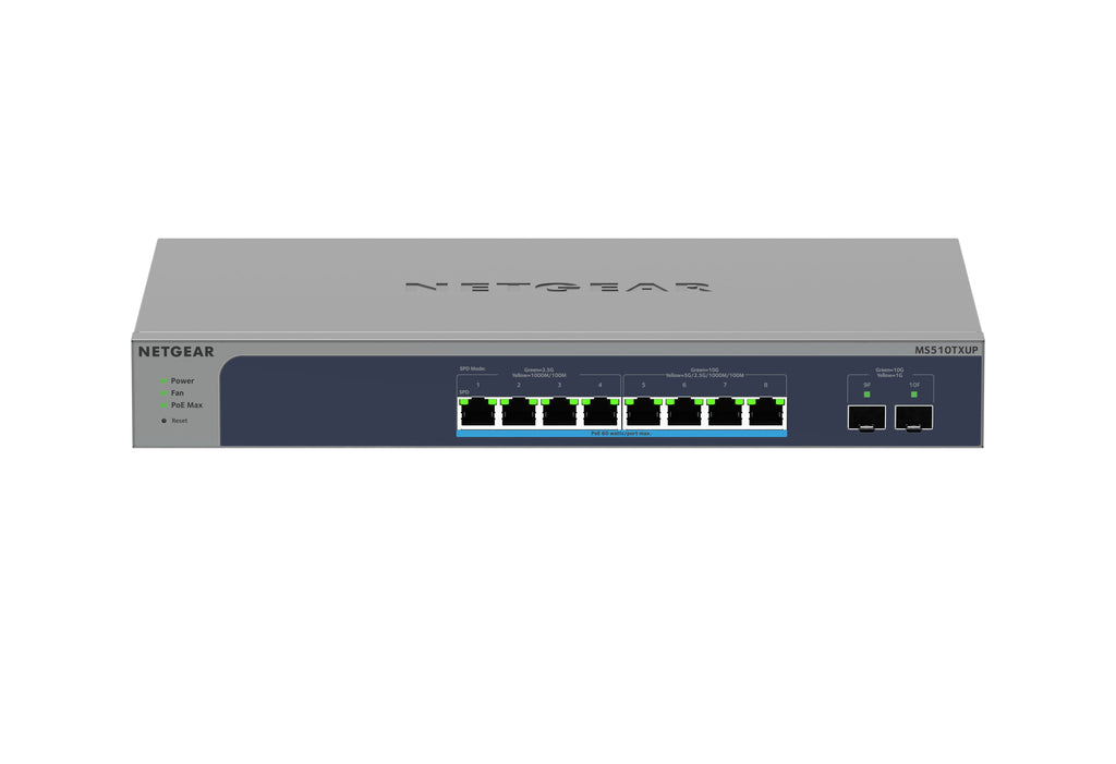 NETGEAR 10-Port PoE Multi-Gigabit/10G Ethernet Smart Switch (MS510TXUP) - MS510TXUP-100NAS - eCommerce Business Prime