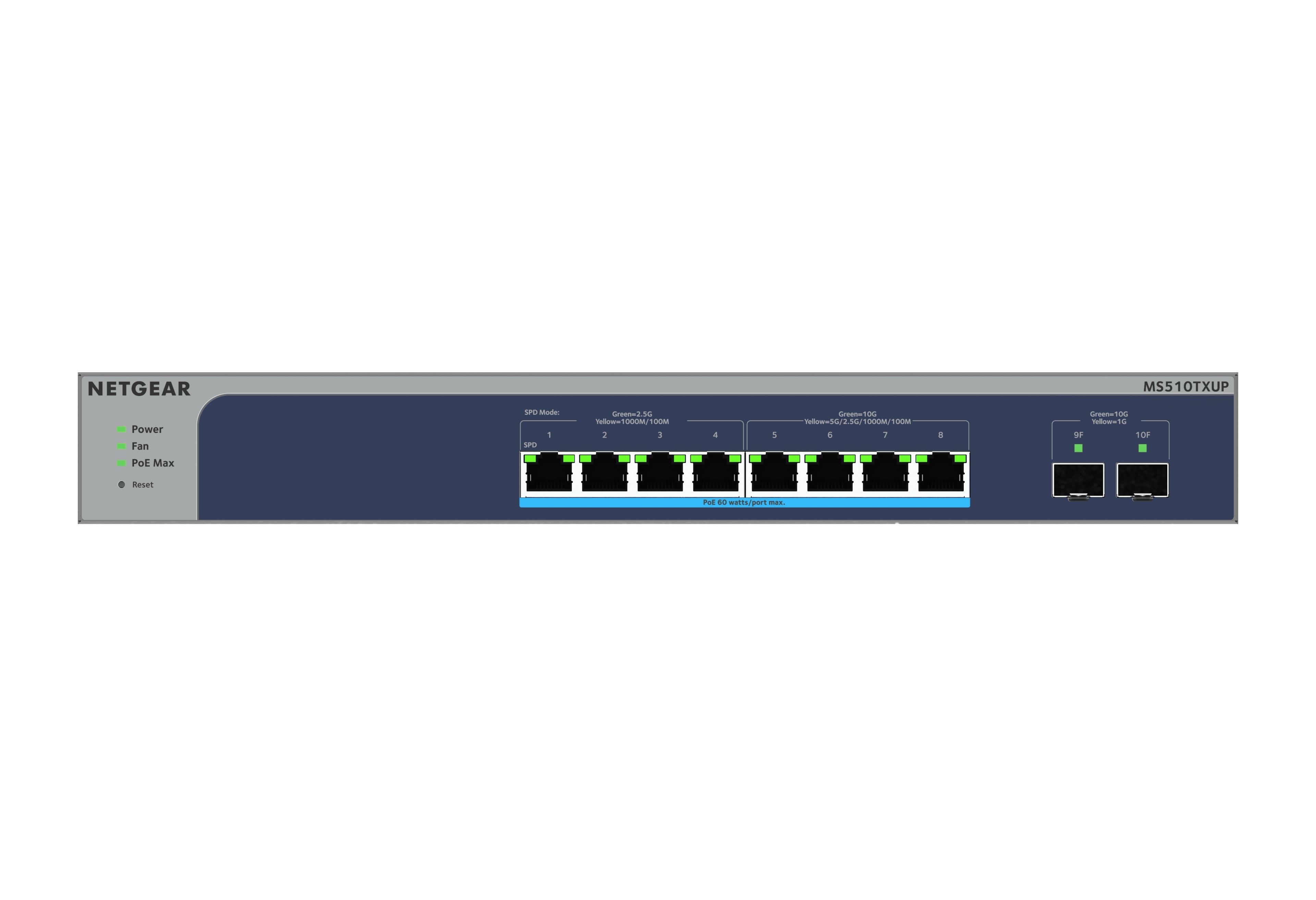 NETGEAR 10-Port PoE Multi-Gigabit/10G Ethernet Smart Switch (MS510TXUP) - MS510TXUP-100NAS - eCommerce Business Prime