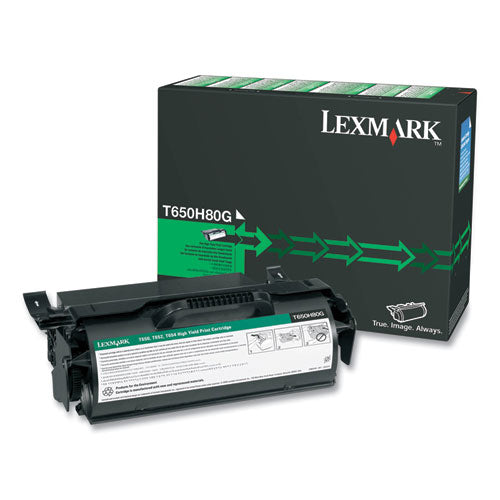 LEXMARK  Toner, 25,000 Page-Yield, Black - T650H80G LEXMARK