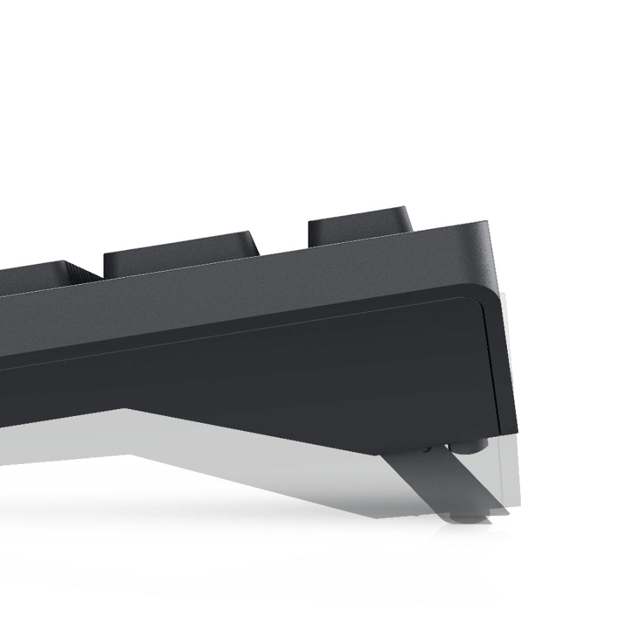 Modern black ceiling light fixture on a white background