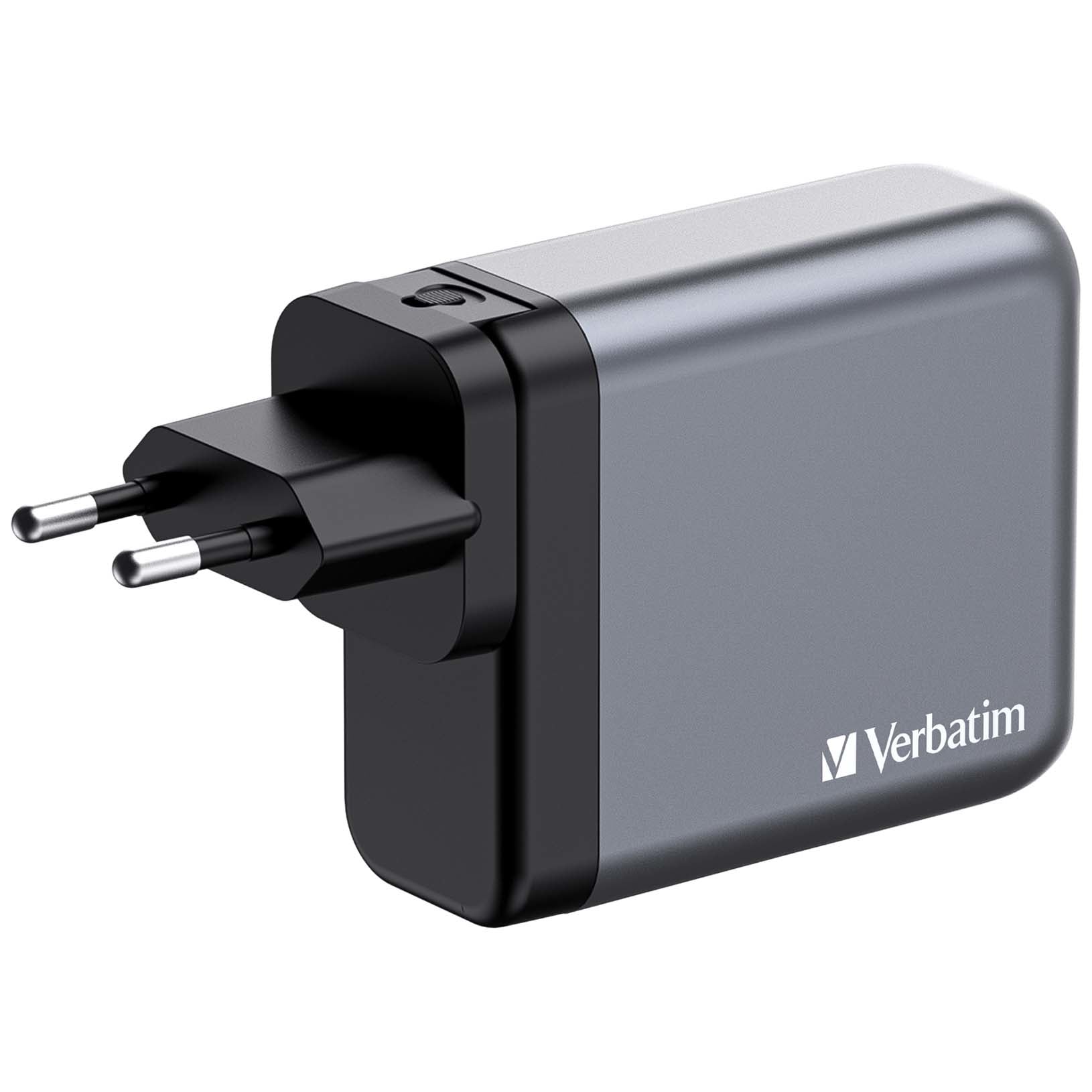 Verbatim GNC-140 GaN Charger 140W with 2 x USB-C PD 140W / 1 x USB-C PD 20W / 1 x USB-A QC 3.0 (EU/UK/US) - 32203 - eCommerce Business Prime