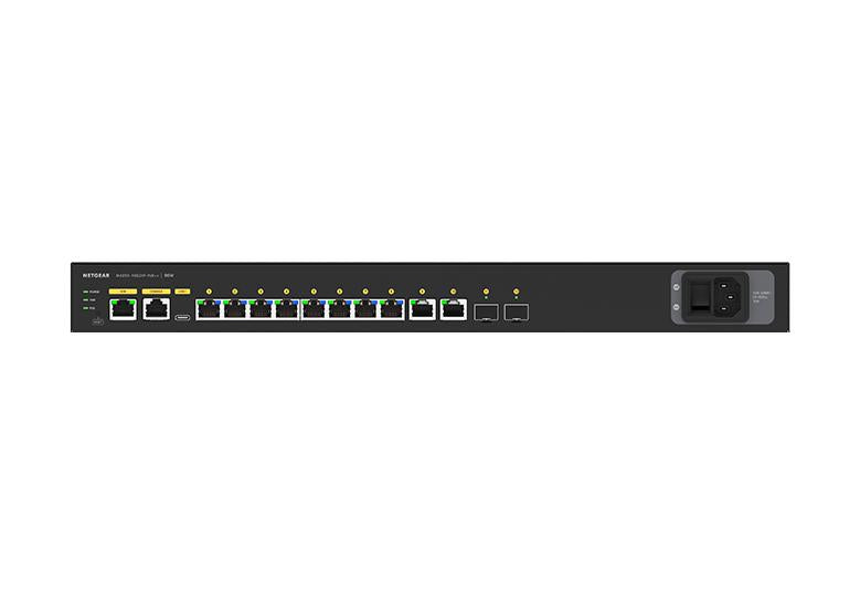 NETGEAR AV LINE M4250-10G2XF-POE++ 8X1G UTRA90 Managed L2/L3 Gigabit Ethernet (10/100/1000) Power over Ethernet (PoE) 1U Black - GSM4212UX-100NAS - eCommerce Business Prime