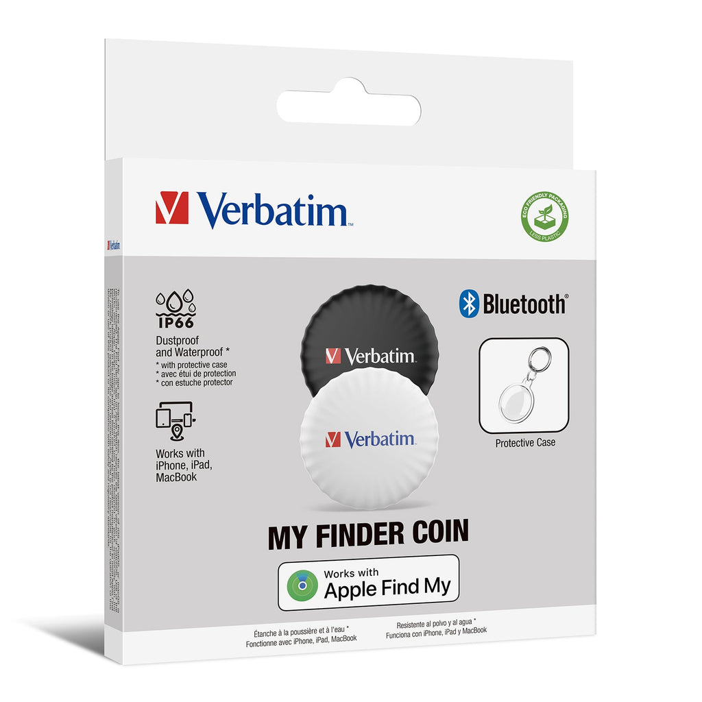 Verbatim My Finder Coin Bluetooth Tracker - 2 Pack - 32134 - eCommerce Business Prime