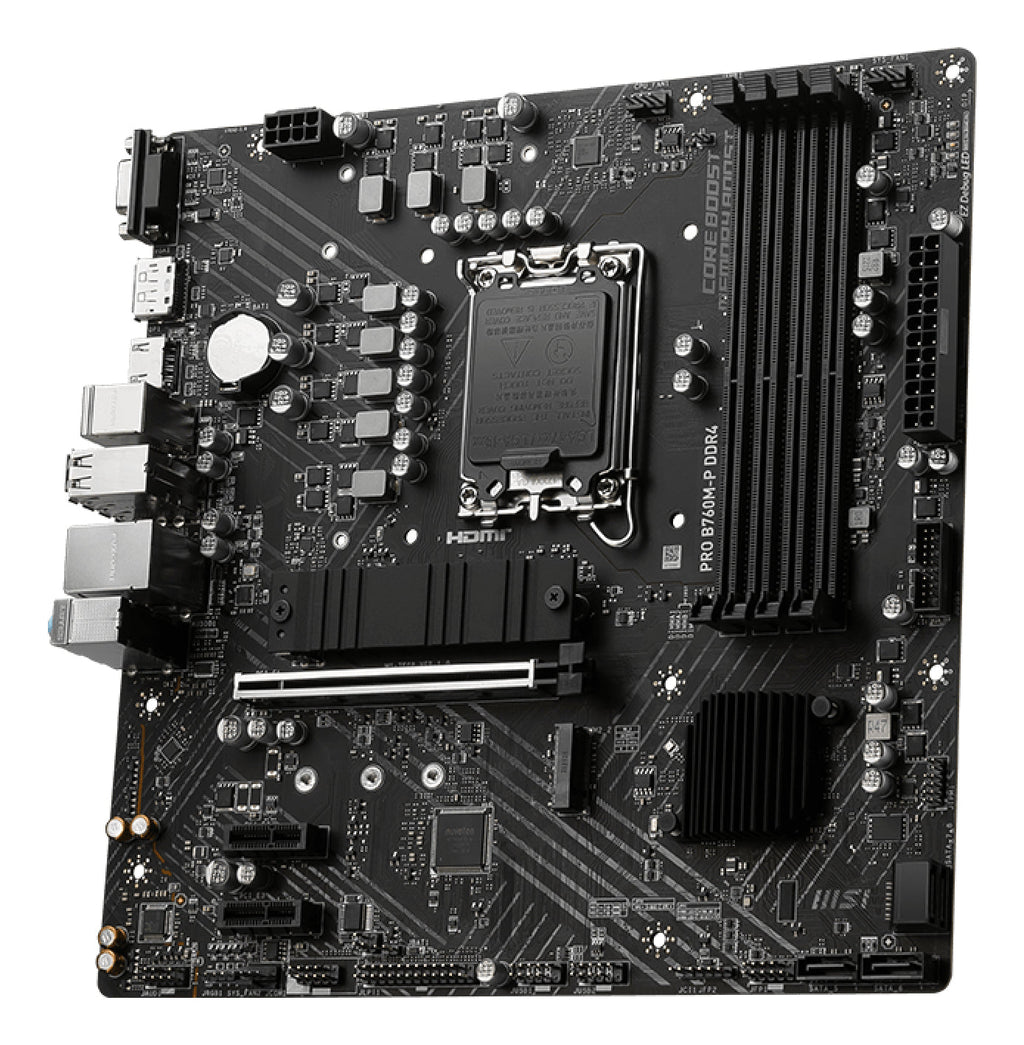 MSI PRO B760M-P DDR4 motherboard Intel B760 LGA 1700 micro ATX - B760MPD4 - eCommerce Business Prime