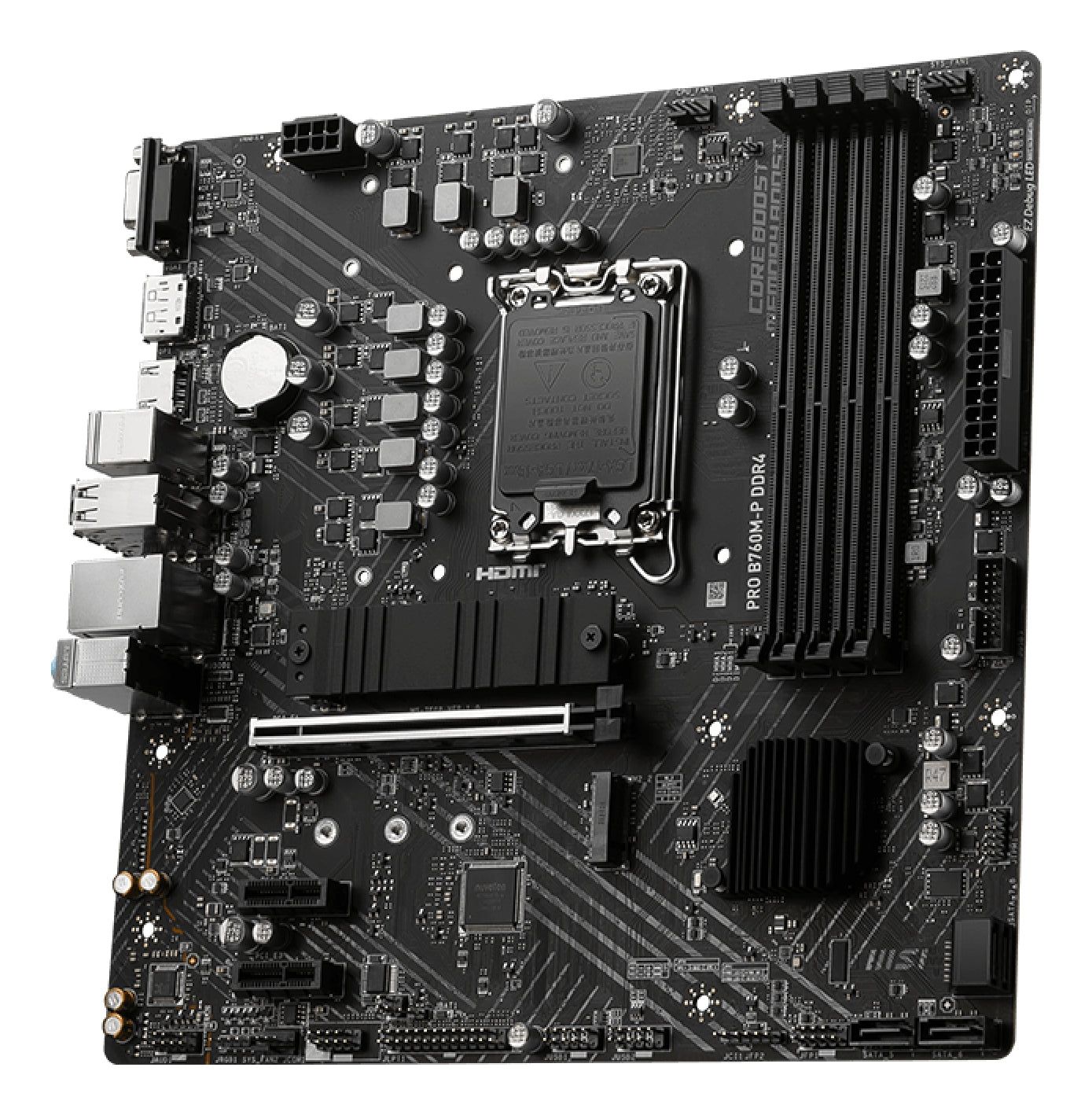 MSI PRO B760M-P DDR4 motherboard Intel B760 LGA 1700 micro ATX - B760MPD4 - eCommerce Business Prime