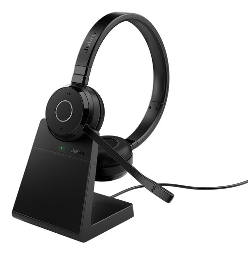 Jabra Evolve 65 TE Headset Wireless Head-band Office/Call center Bluetooth Charging stand Black - 6699-833-399-01 - eCommerce Business Prime