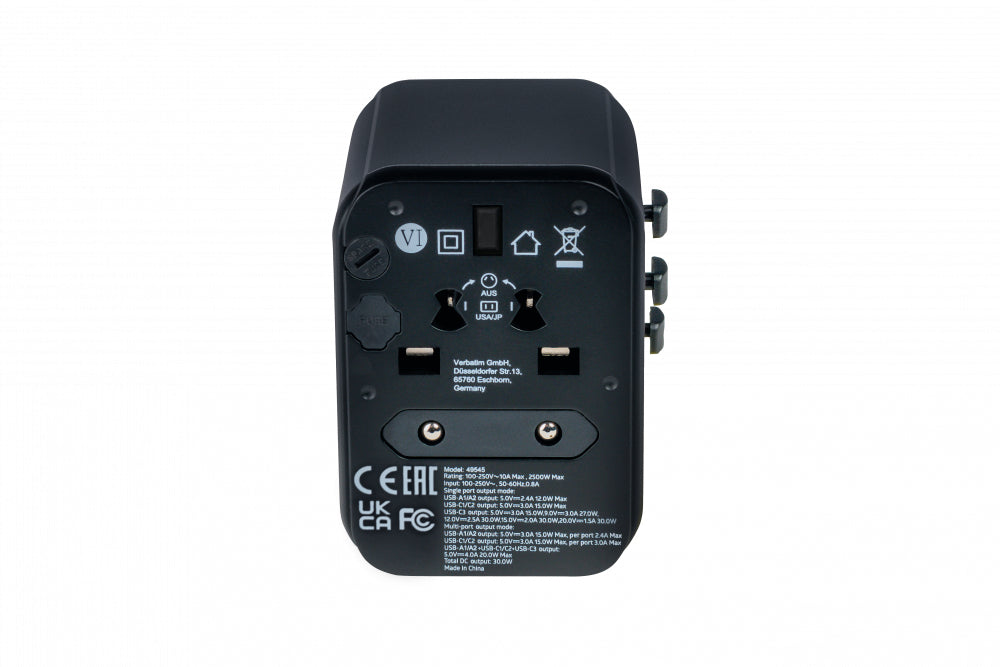 Verbatim 49545 power plug adapter Universal - 49545 - eCommerce Business Prime