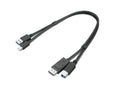 Lenovo 4X91D11453 USB cable USB 3.2 Gen 1 (3.1 Gen 1) 0.43 m USB A USB B Black - 4X91D11453 - eCommerce Business Prime