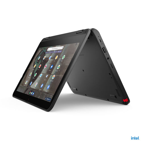 Lenovo 500e Chromebook 29.5 cm (11.6") Touchscreen HD Intel® Celeron® N N4500 4 GB LPDDR4x-SDRAM 32 GB eMMC Wi-Fi 6 (802.11ax) ChromeOS Grey - 82JB003XUS - eCommerce Business Prime