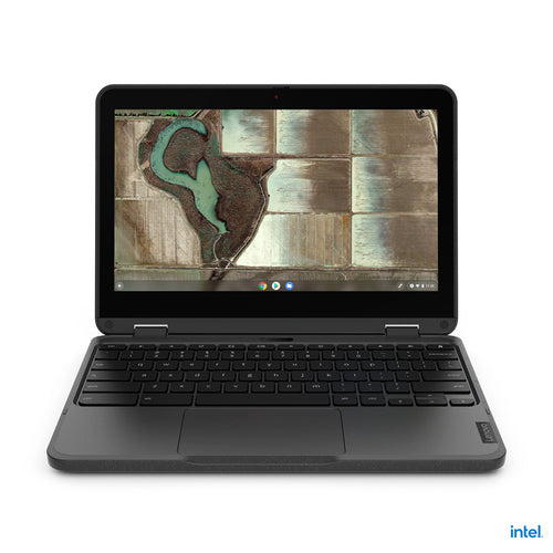 Lenovo 500e Chromebook 29.5 cm (11.6") Touchscreen HD Intel® Celeron® N N4500 4 GB LPDDR4x-SDRAM 32 GB eMMC Wi-Fi 6 (802.11ax) ChromeOS Grey - 82JB003XUS - eCommerce Business Prime