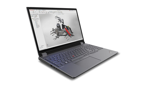 Lenovo ThinkPad P16 Mobile workstation 40.6 cm (16") WQXGA Intel® Core™ i7 i7-13700HX 32 GB DDR5-SDRAM 1 TB SSD NVIDIA RTX 2000 Wi-Fi 6E (802.11ax) Windows 11 Pro Grey, Black - 21FA002TUS - eCommerce Business Prime