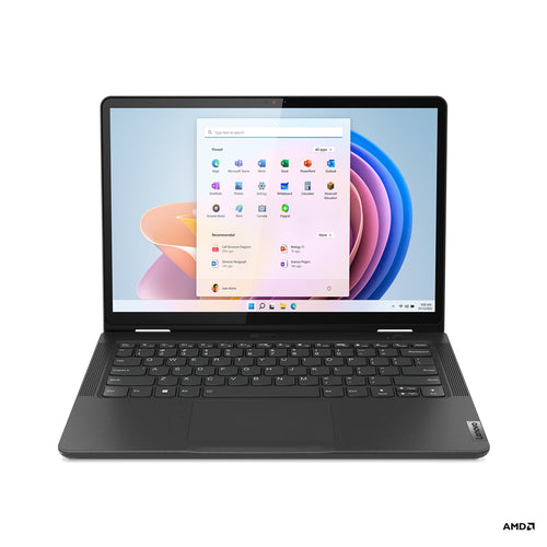 Lenovo 13w Yoga Hybrid (2-in-1) 33.8 cm (13.3") Touchscreen WUXGA AMD Ryzen™ 5 7530U 8 GB DDR4-SDRAM 256 GB SSD Wi-Fi 6 (802.11ax) Windows 11 Pro Black - 82YR0009US - eCommerce Business Prime