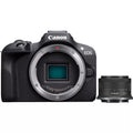 Canon EOS R100 + RF-S 18-45mm F4.5-6.3 IS STM Kit MILC 24.1 MP CMOS 6000 x 4000 pixels Black - 6052C012 - eCommerce Business Prime