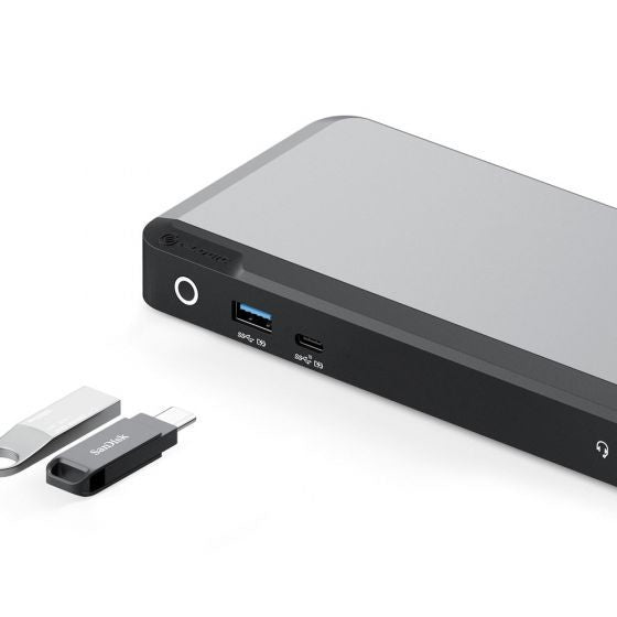ALOGIC DUPRDX2-100 laptop dock/port replicator Wired USB 3.2 Gen 1 (3.1 Gen 1) Type-C Black, Grey - eCommerce Business Prime
