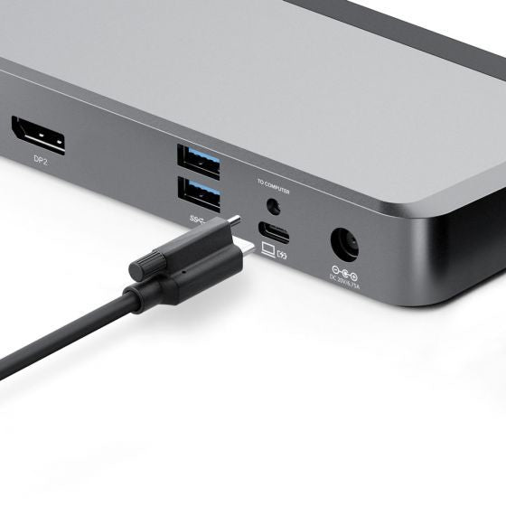 ALOGIC DUPRDX2-100 laptop dock/port replicator Wired USB 3.2 Gen 1 (3.1 Gen 1) Type-C Black, Grey - eCommerce Business Prime