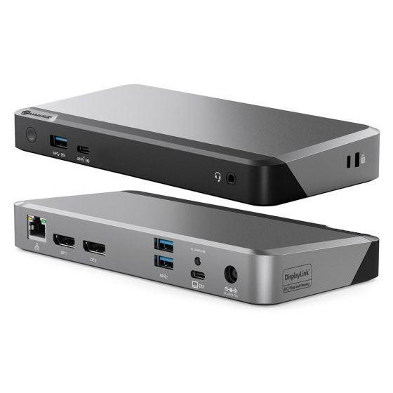ALOGIC DUPRDX2-100 laptop dock/port replicator Wired USB 3.2 Gen 1 (3.1 Gen 1) Type-C Black, Grey - eCommerce Business Prime